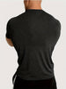 Mens Solid Color Stretch T-Shirt