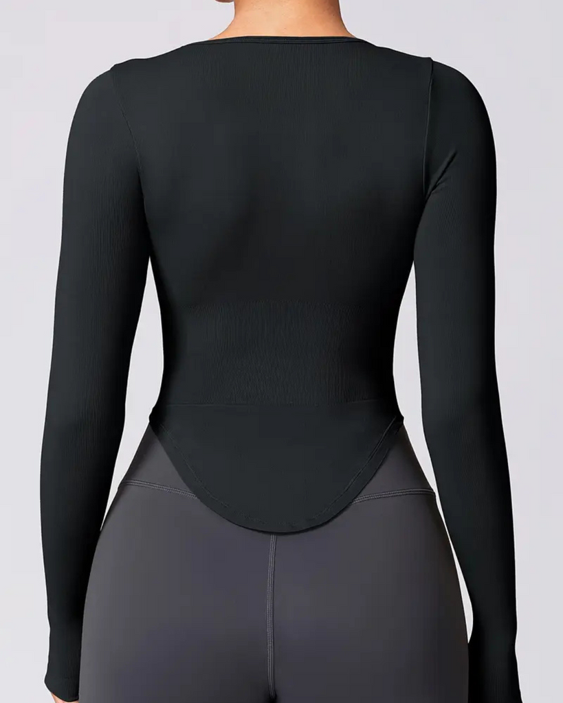 European And American Four-Season Yoga Top Long-Sleeved T-Shirt