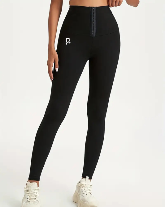 Women'S High-Waist Double-Button Yoga Pants
