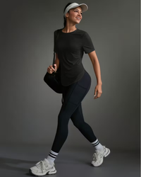 Women's Mesh Breathable Yoga T-Shirt, Sports Running Short Sleeve Fitness Top