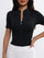 Women's Slim Fit Sports Jacket, Short Sleeve Yoga Top