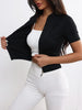 Women's Slim Fit Sports Jacket, Short Sleeve Yoga Top