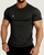 Mens Solid Color Stretch T-Shirt
