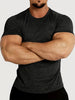 Mens Solid Color Stretch T-Shirt