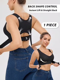 Front-Closure Push-Up Posture Bra
