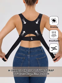 Front-Closure Push-Up Posture Bra